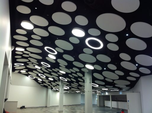 Suspended ceiling for the south stand American Express Stadium Brighton